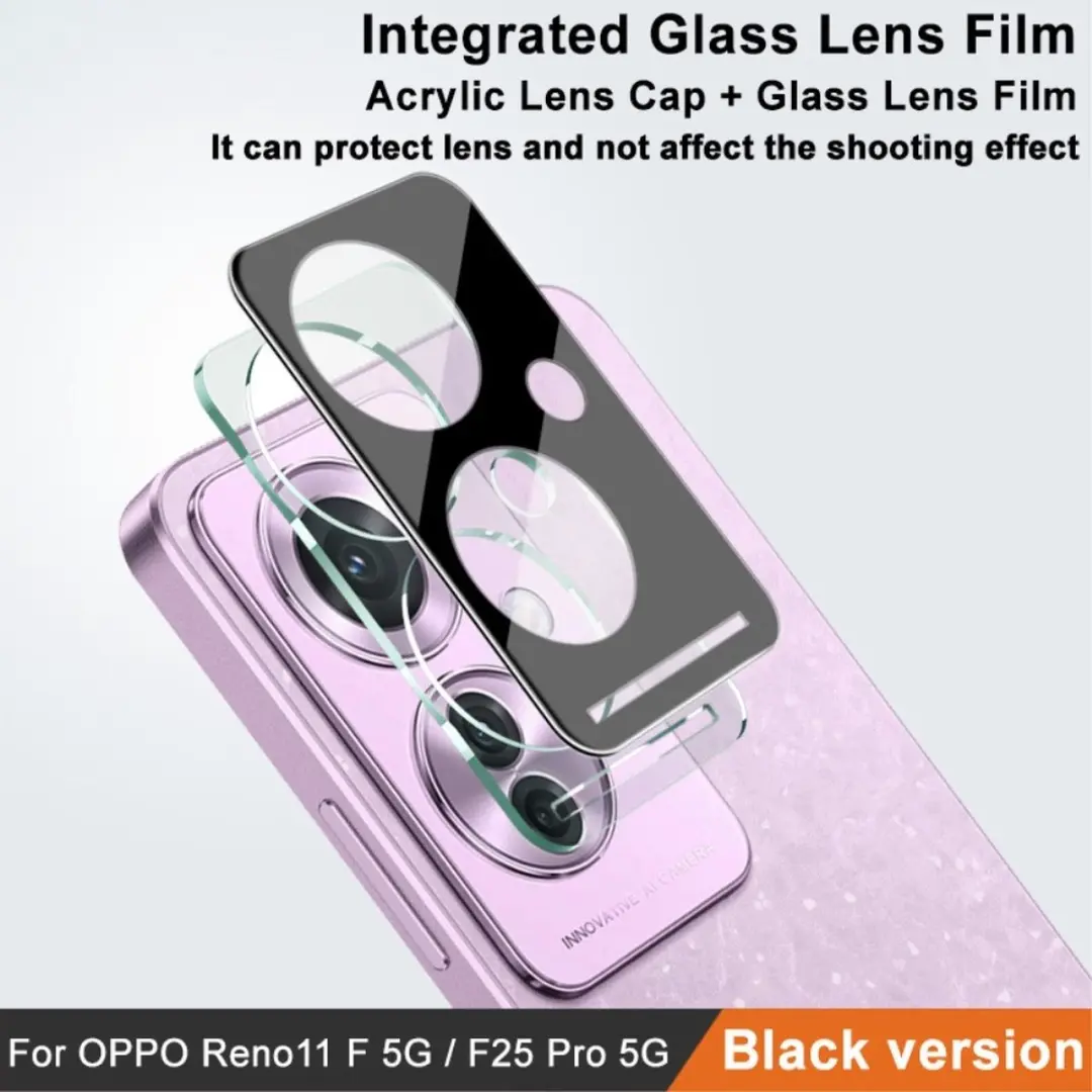 Imak 9H Tempered Glass Camera Lens Protector - OPPO Reno11 F - Zwart