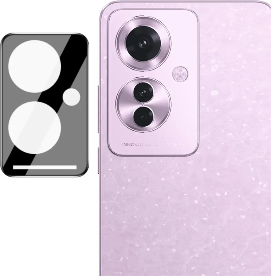 Imak 9H Tempered Glass Camera Lens Protector - OPPO Reno11 F - Zwart - afbeelding 6 van 6