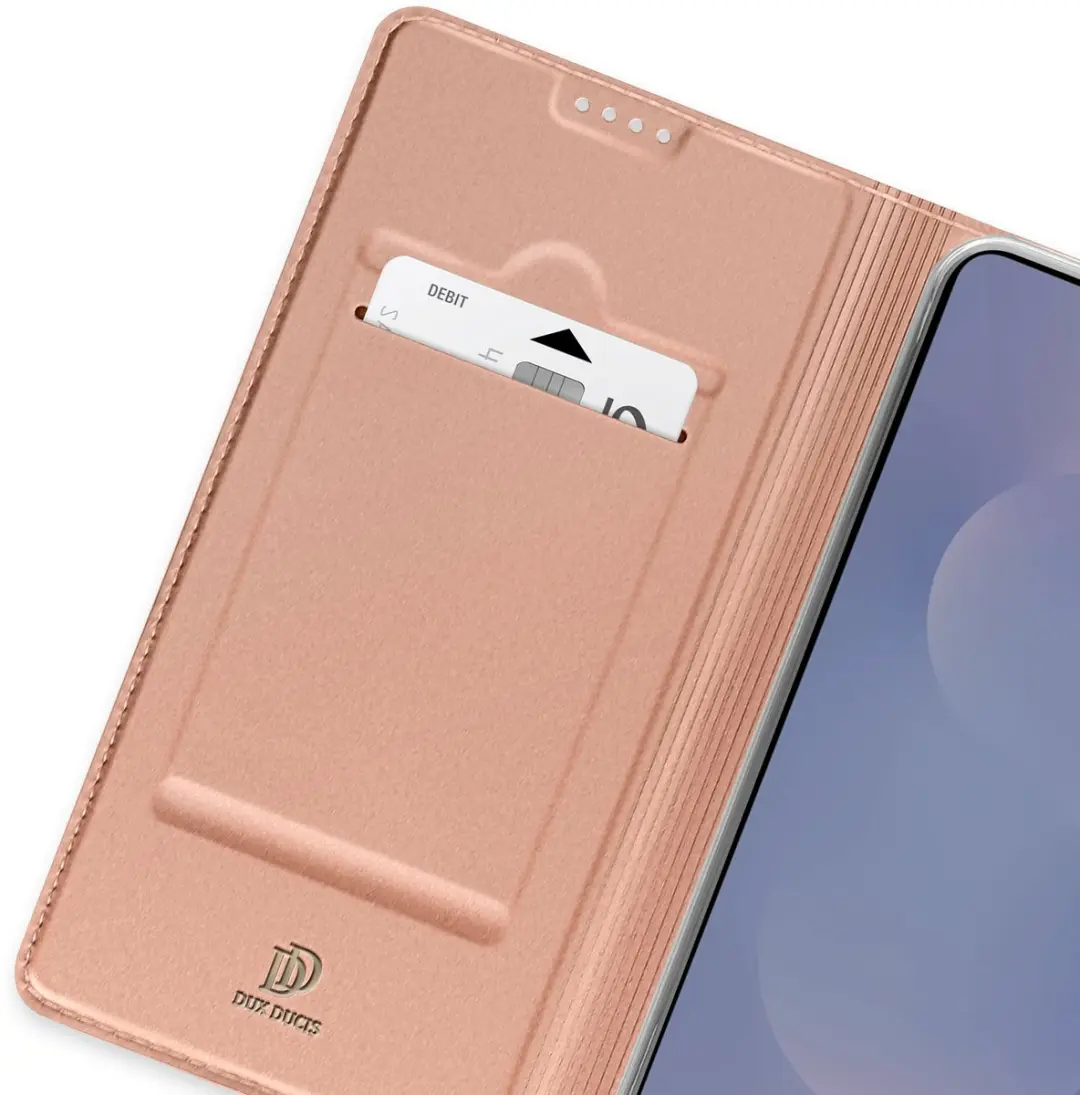 Dux Ducis FOLIO-217815 Hoesje Samsung Galaxy S25 Edge - Champagneroze