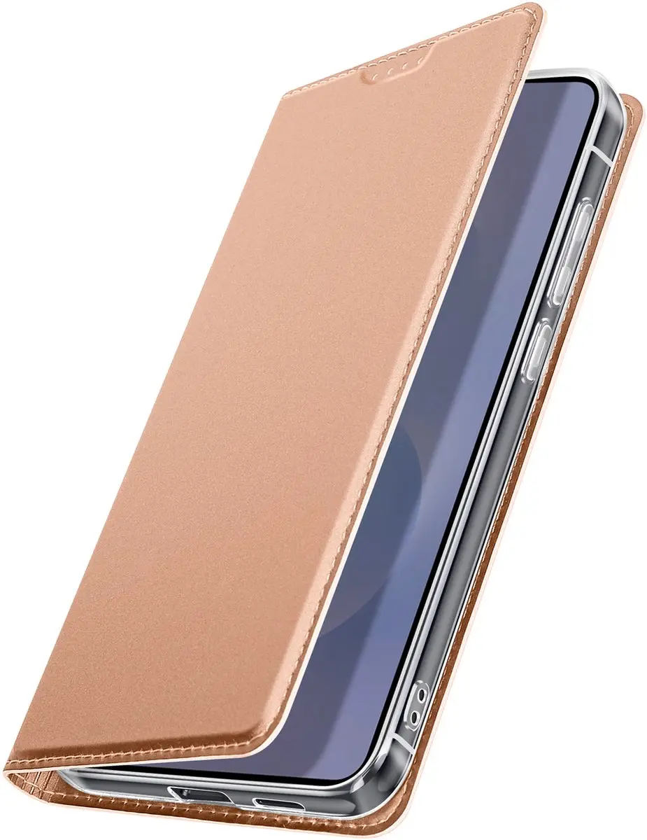 Dux Ducis FOLIO-217815 Hoesje Samsung Galaxy S25 Edge - Champagneroze