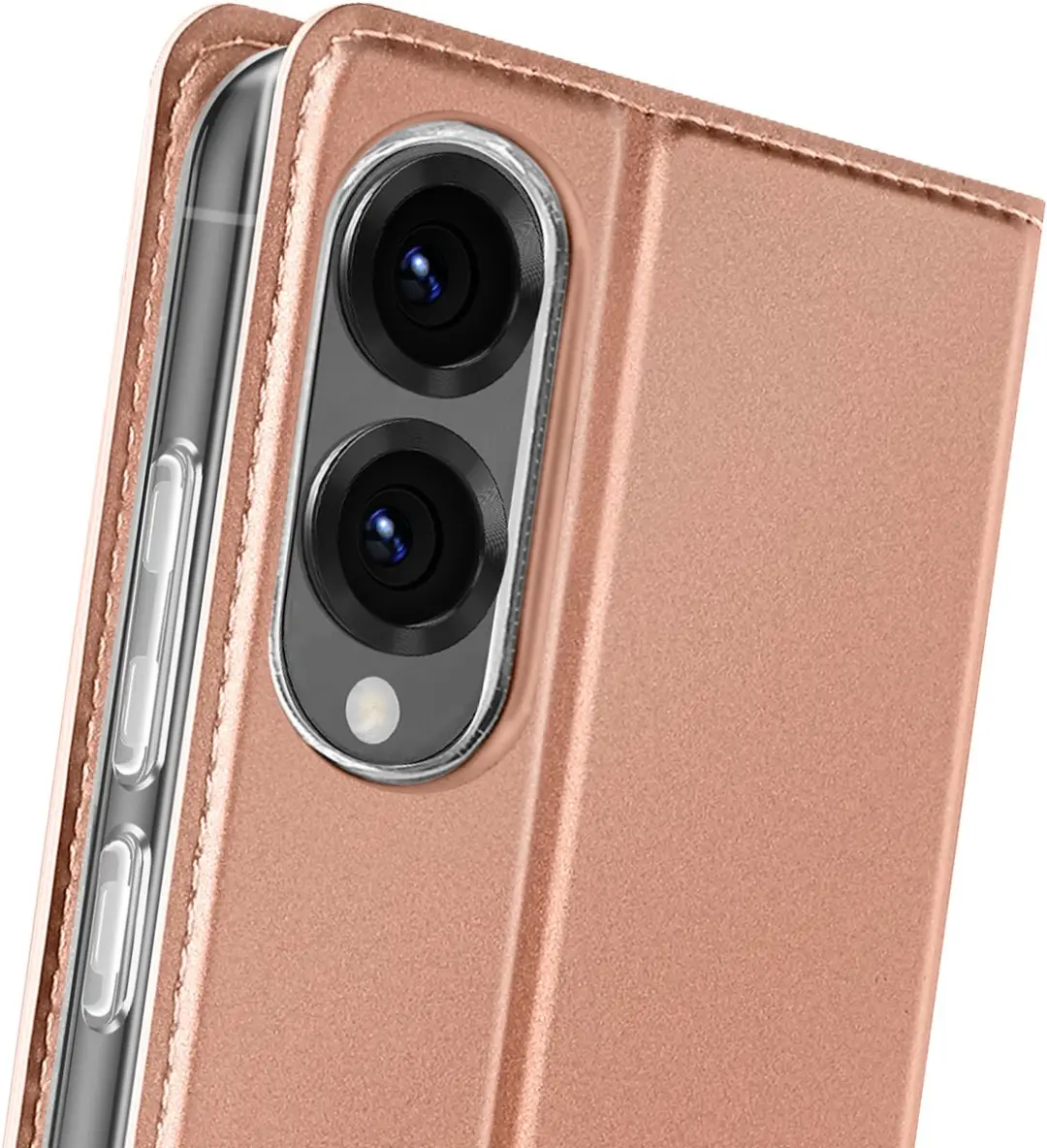 Dux Ducis FOLIO-217815 Hoesje Samsung Galaxy S25 Edge - Champagneroze