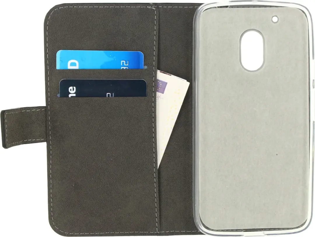 Mobilize Classic Gelly Wallet Bookcase Portemonnee Motorola Moto G4 Play - Zwart
