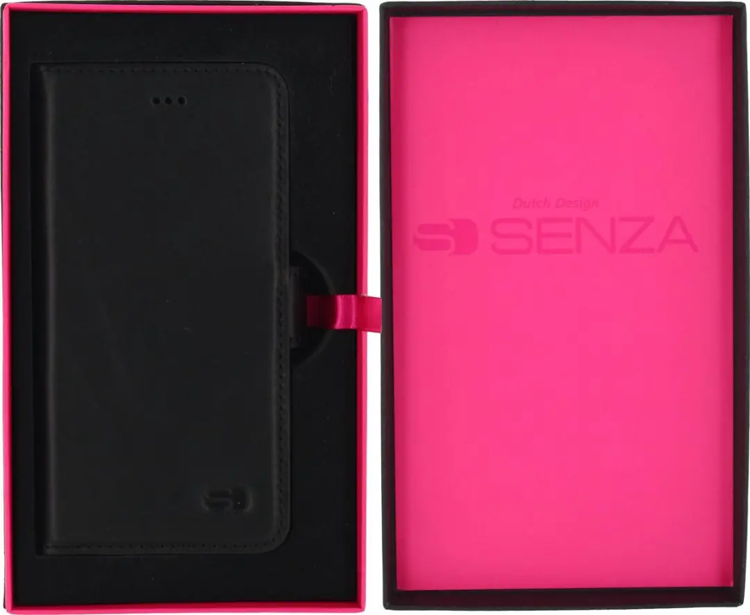 Senza Pure Series iPhone 6/6s Hoesje - Wallet Case - Zwart