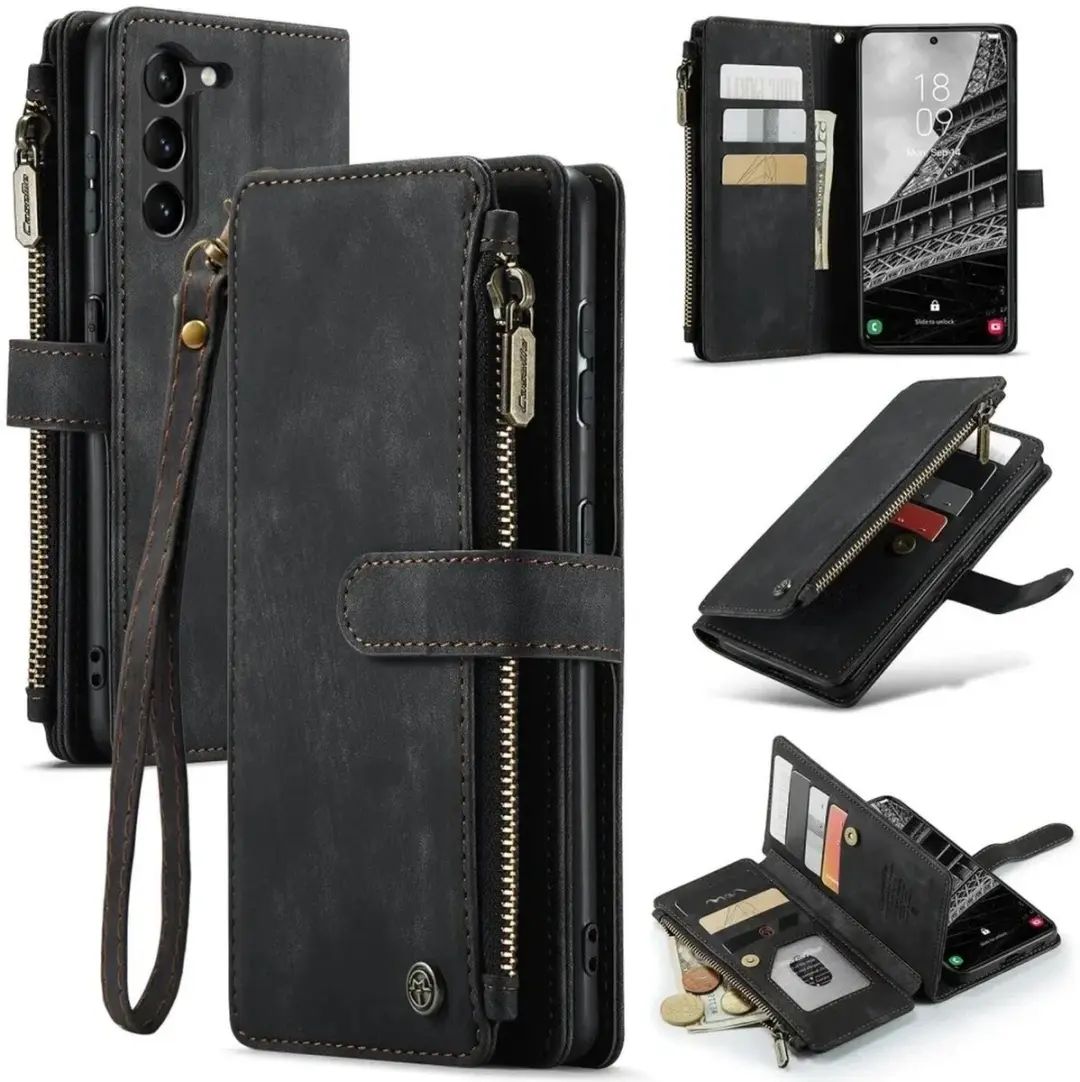 Caseme C30 Hoesje Samsung Galaxy S23 Plus - Zwart