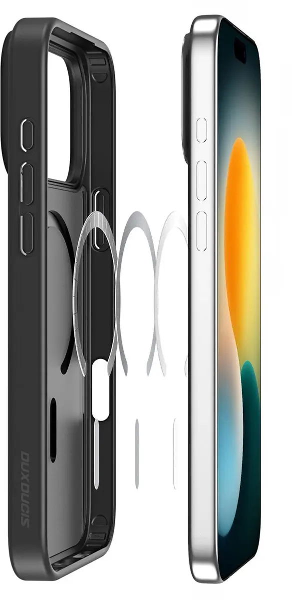 Dux Ducis Yind Hoesje iPhone 17 Pro - MagSafe - 1 Kaartvak - Zwart - afbeelding 6 van 6