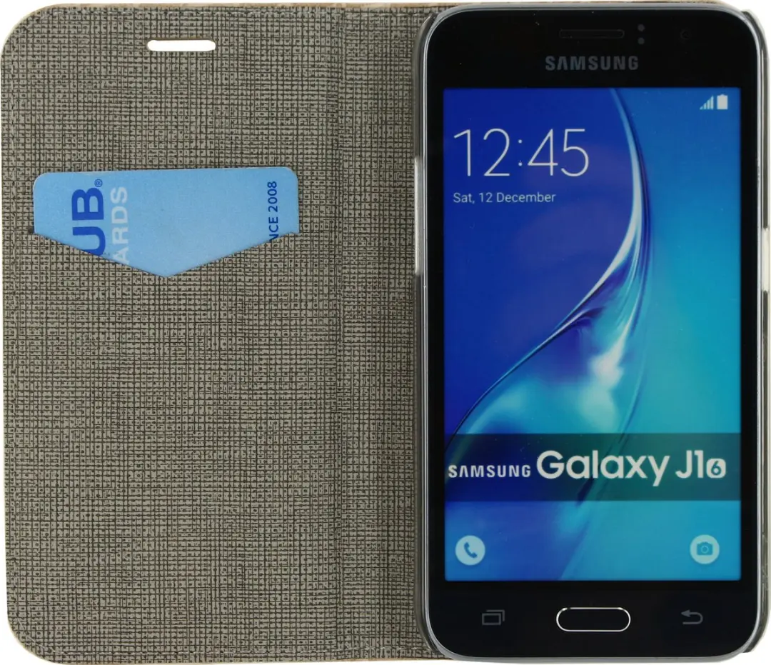 Mobilize Premium Book Case Samsung Galaxy J1 2016 - 3 Pasjes - Bruin