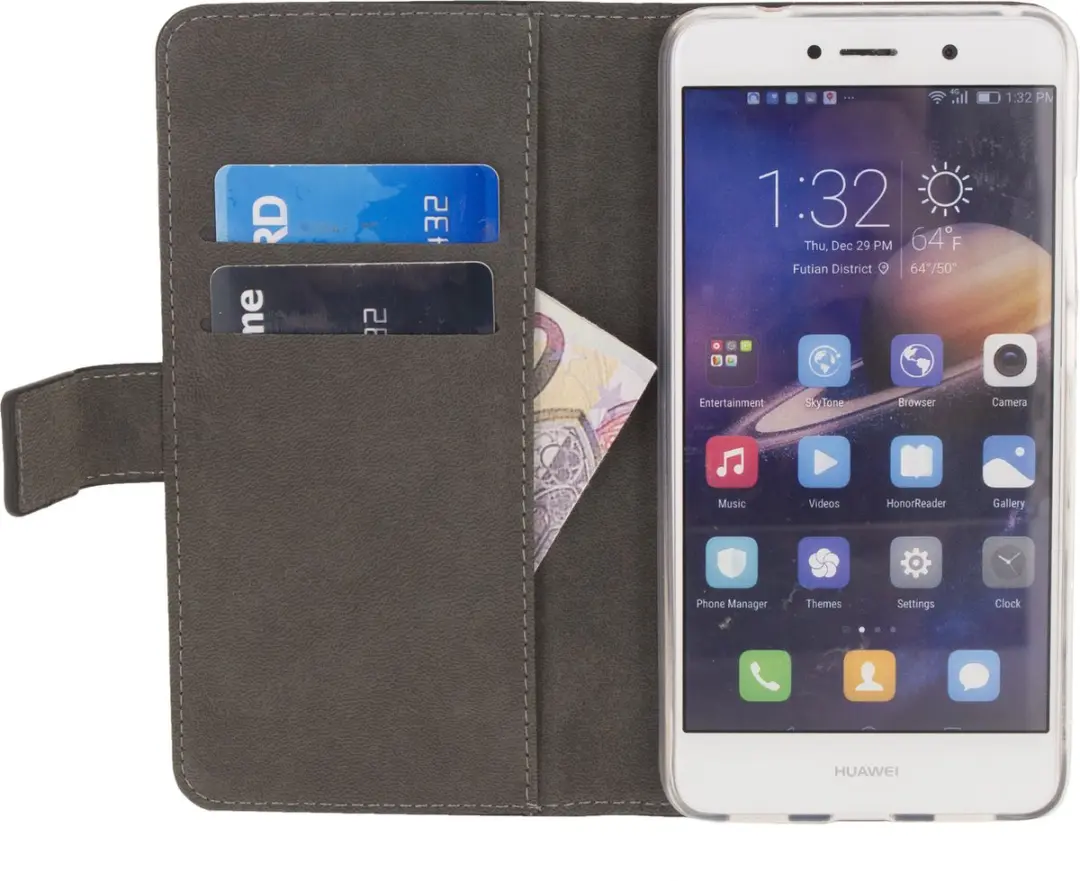 Mobilize Classic Gelly Wallet Bookcase Huawei Y7 Prime (2017) - Zwart