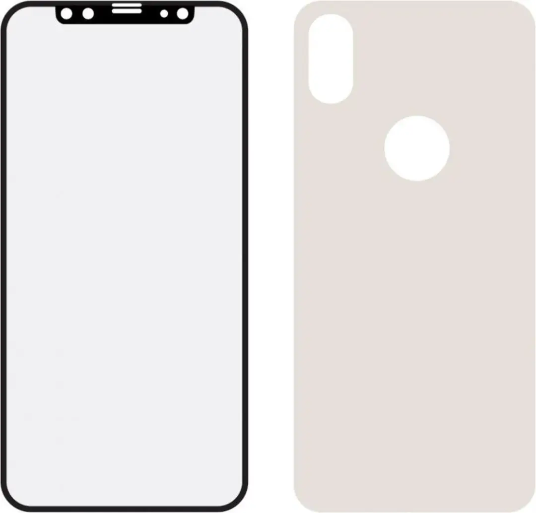 Mobilize Edge To Edge Glas iPhone XS - Zwart