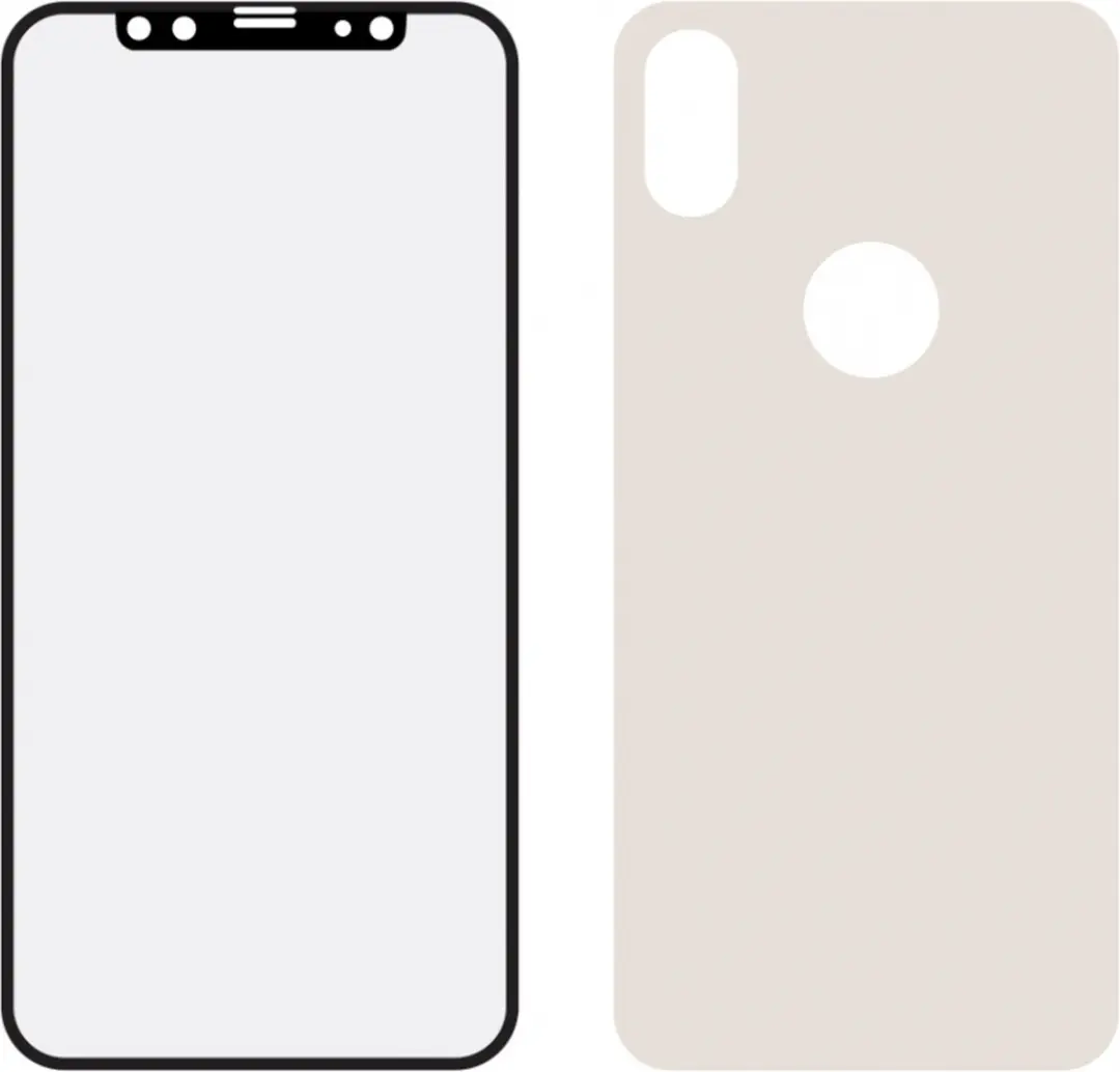 Mobilize Edge To Edge Glas iPhone XS - Zwart