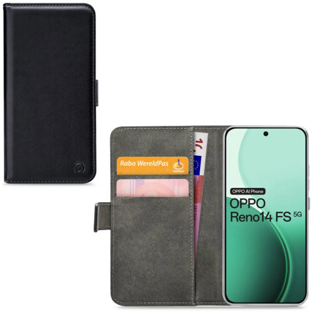 Mobilize Classic Gelly Wallet Bookcase OPPO Reno 14F - Pasjeshouder - Zwart
