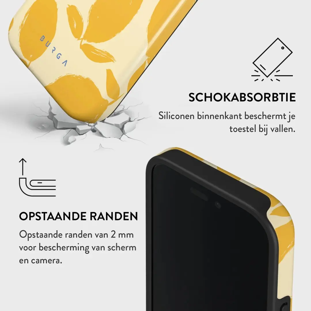 Burga Telefoonhoesje iPhone 16 MagSafe Lemon Tart - Hardcase