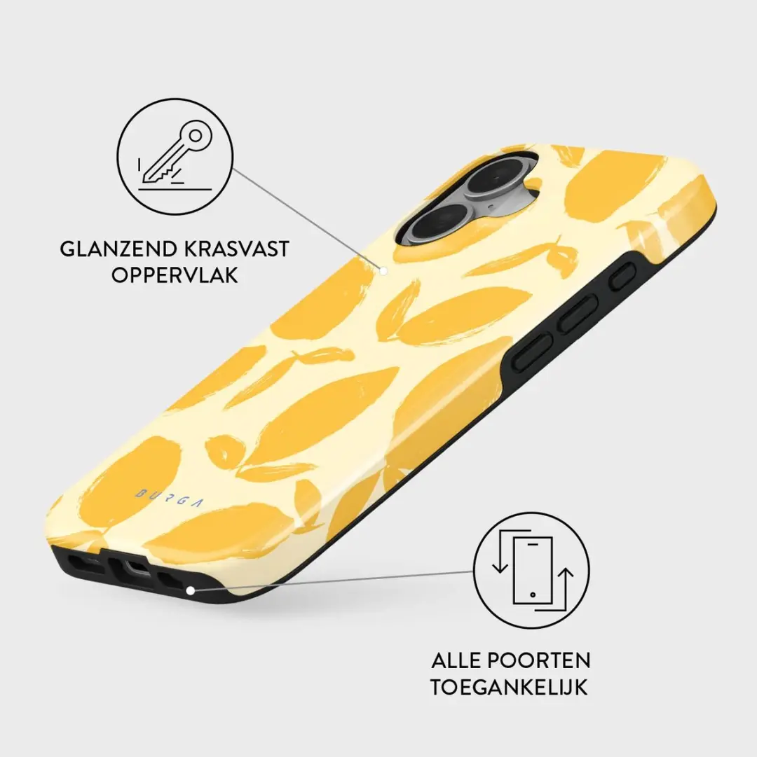 Burga Telefoonhoesje iPhone 16 MagSafe Lemon Tart - Hardcase