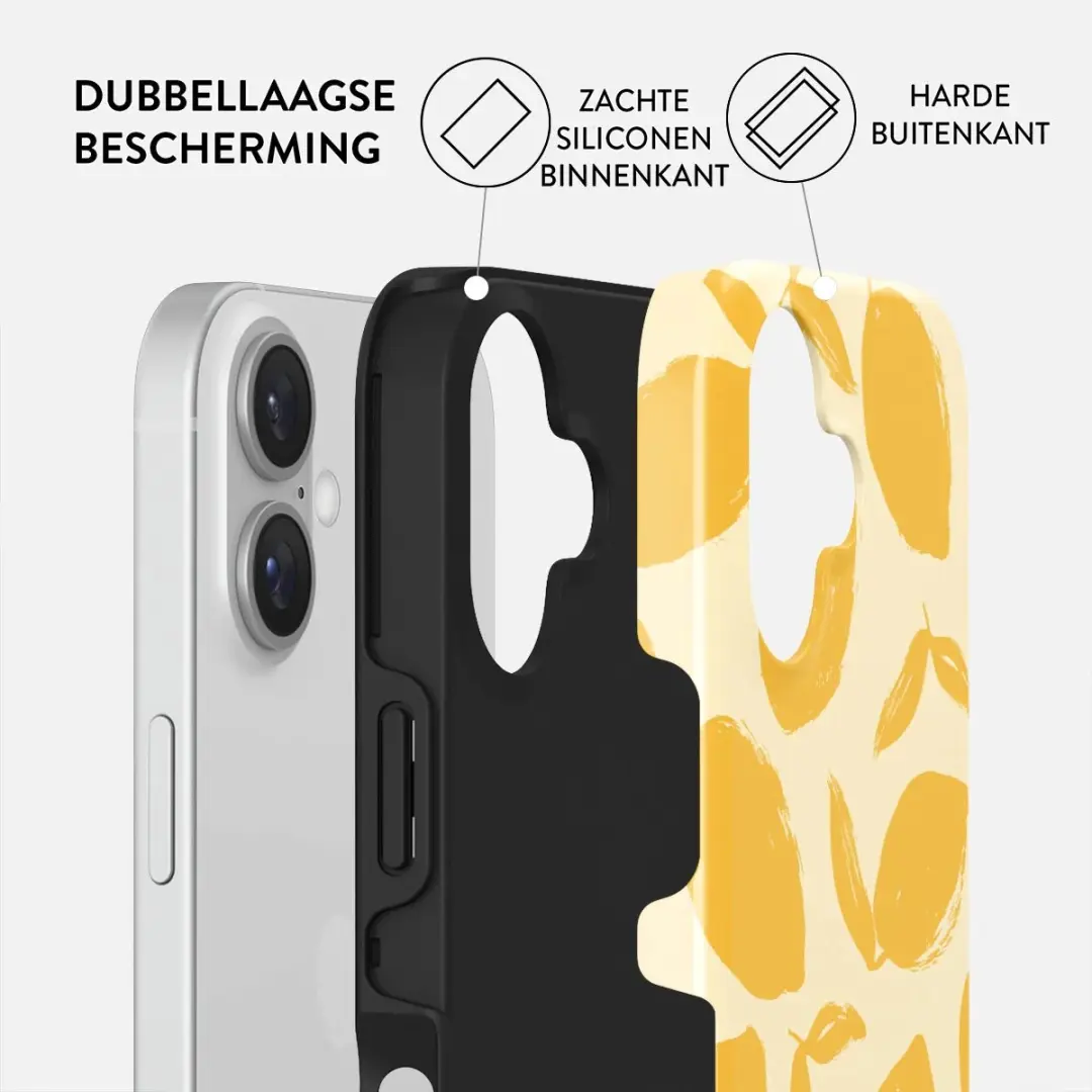 Burga Telefoonhoesje iPhone 16 MagSafe Lemon Tart - Hardcase
