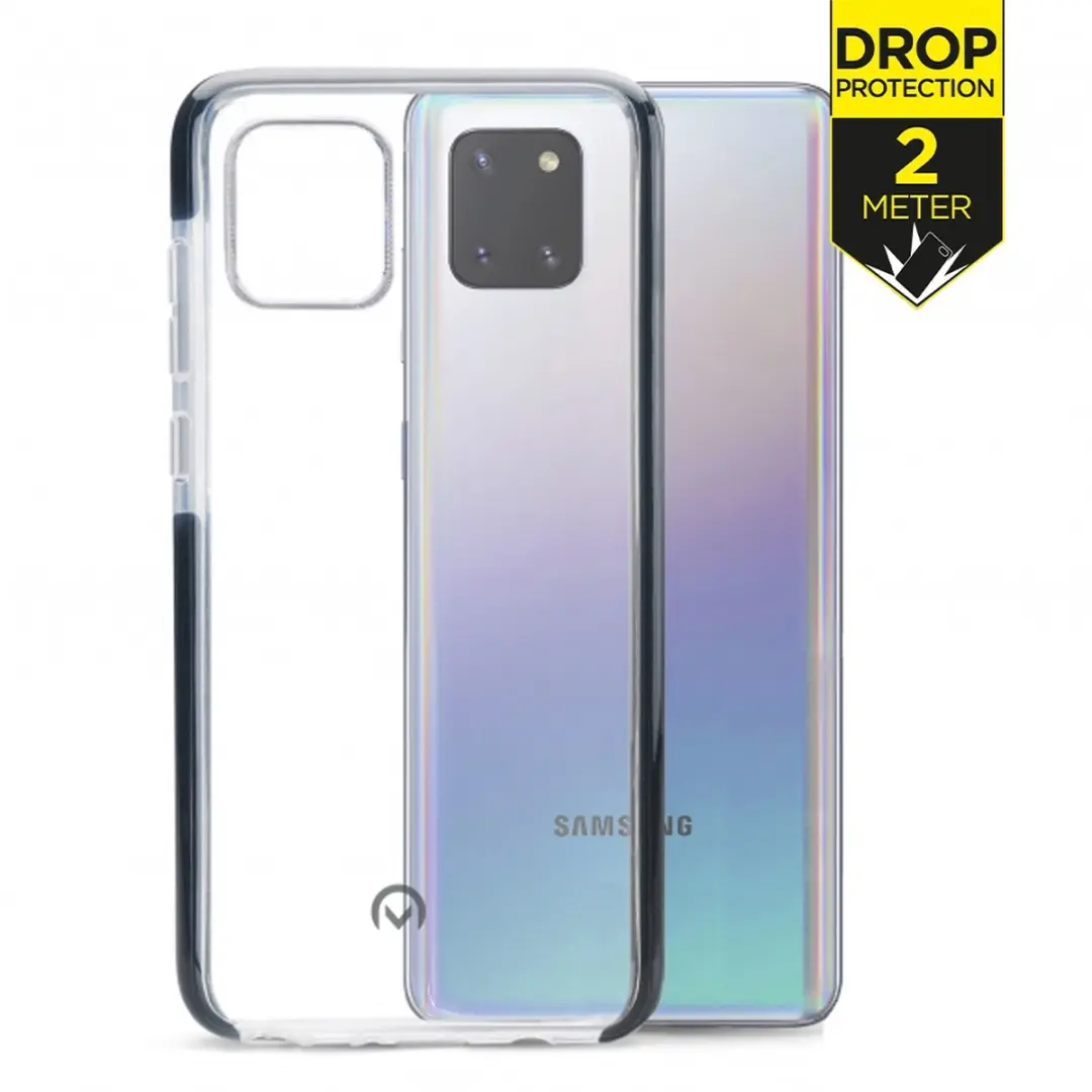 Mobilize Hoesje Samsung Galaxy Note 10 Lite - Transparant/Zwart