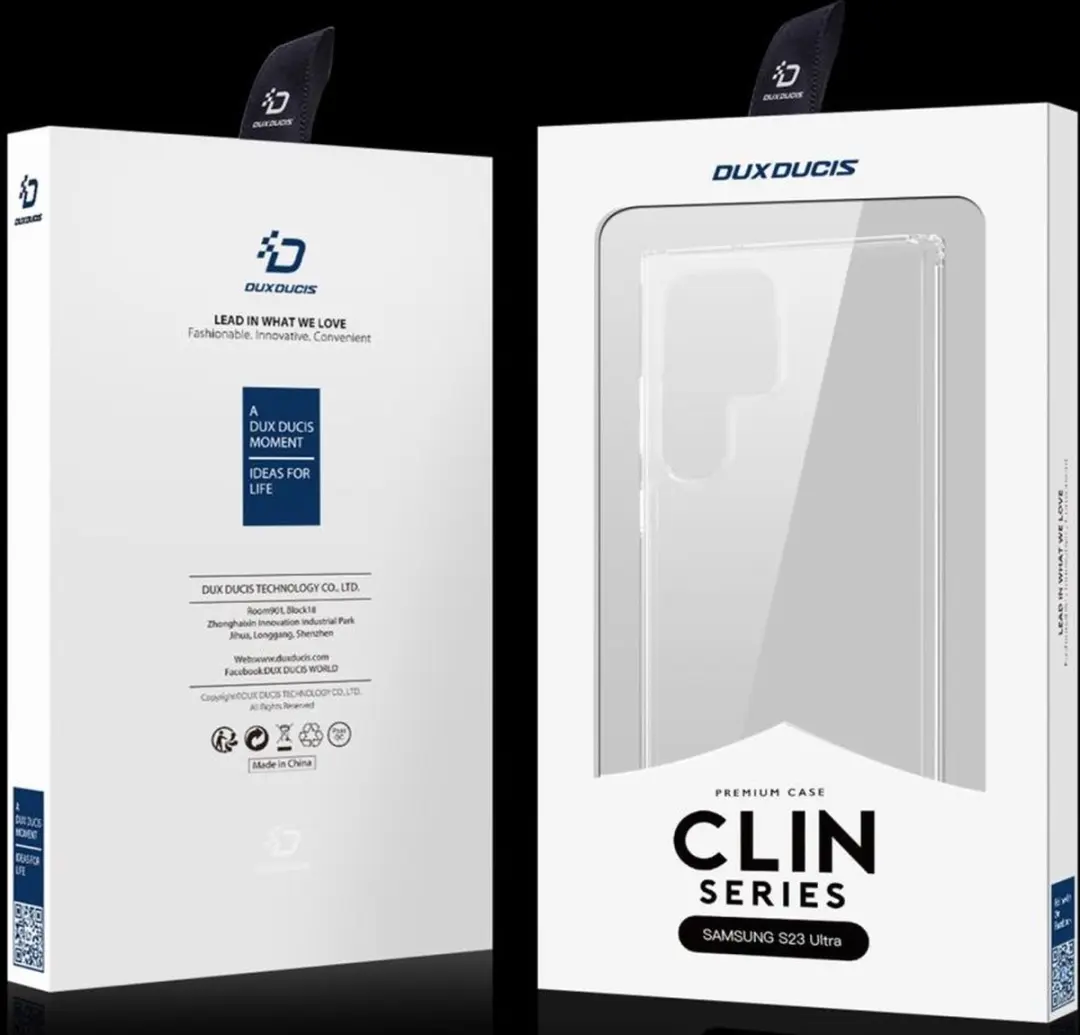 Dux Ducis Clin Hoesje Samsung Galaxy S23 Ultra - Transparant