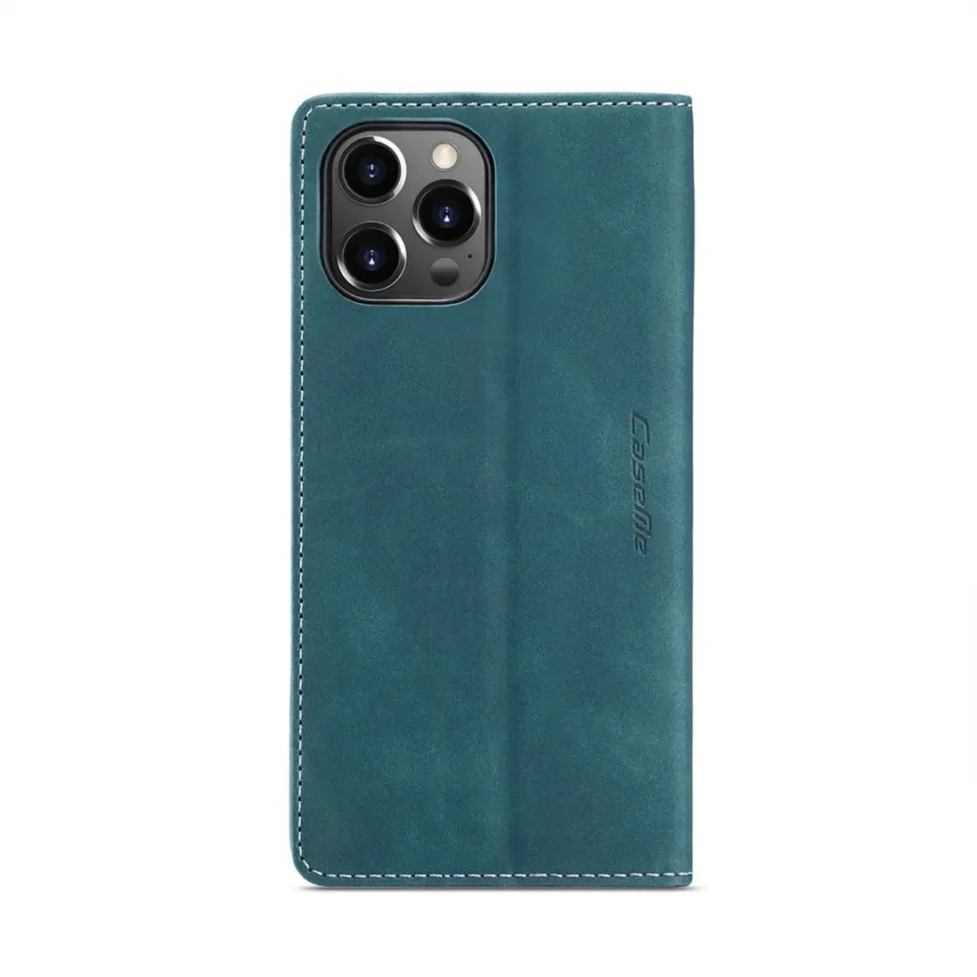 Caseme Bookcase Groen iPhone 14 Pro Hoesje - 2 Stuks