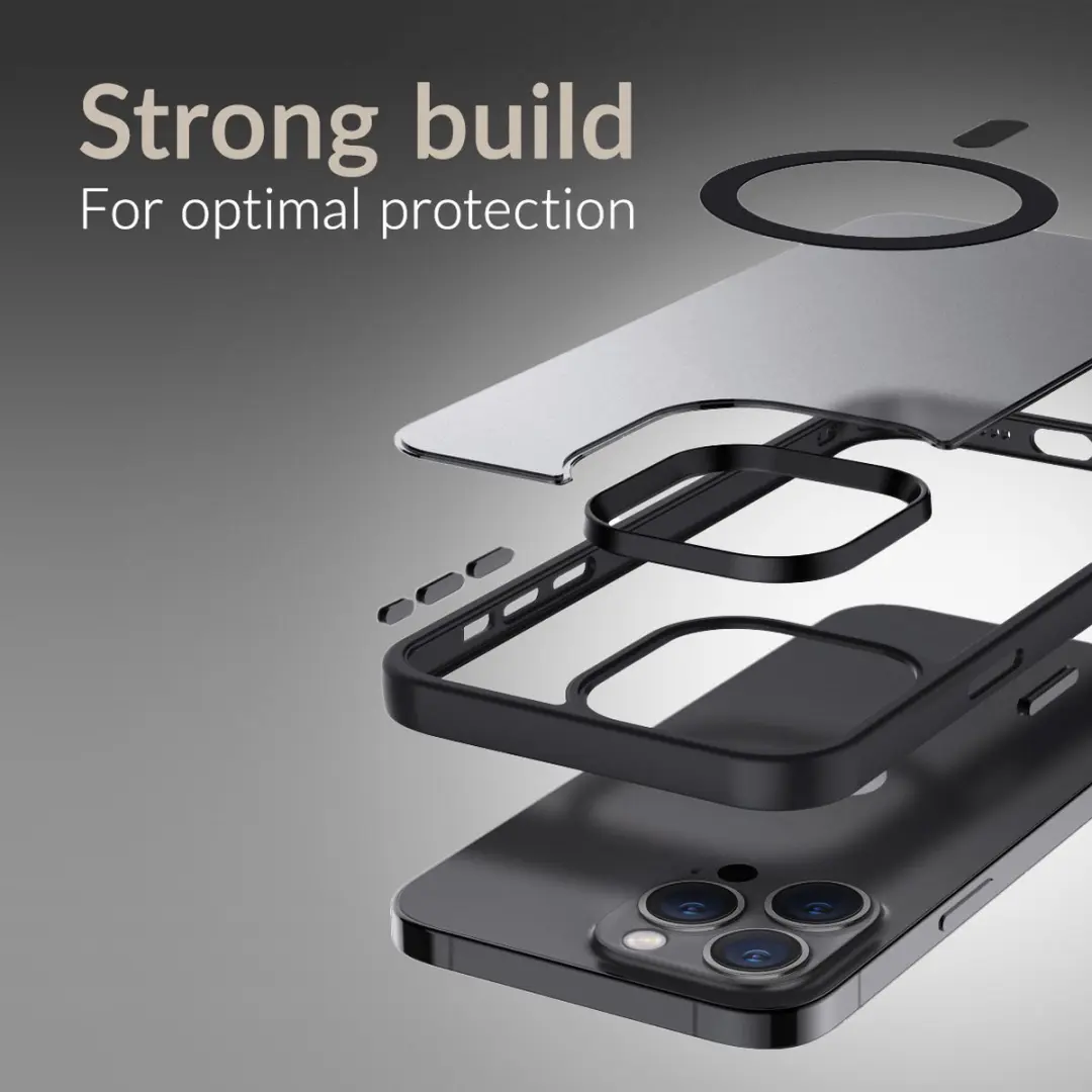 Mobilize Hybrid Pro MOB-MCHCB-IPH16PRO iPhone 16 Pro Hoesje - Zwart
