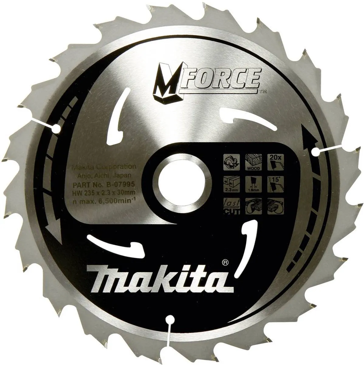 Makita Mforce Cirkelzaagblad B-32041 190mm - 24T
