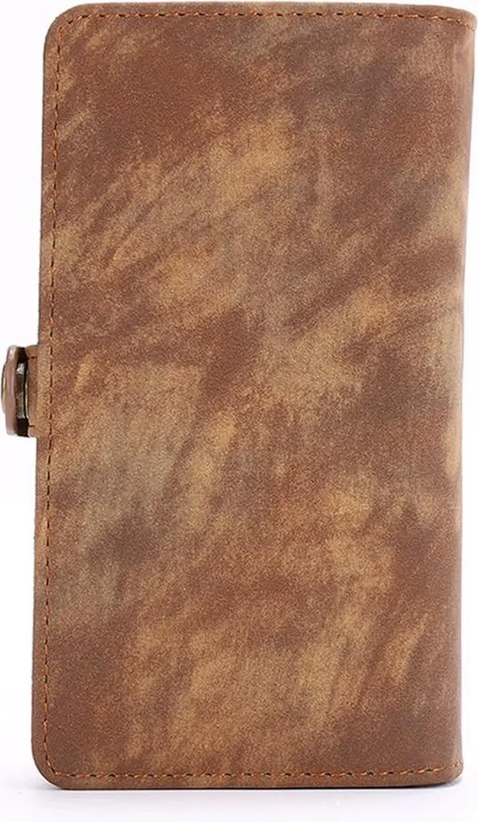 Caseme iPhone 12 Hoesje Vintage Bruin - 8 Pasjes