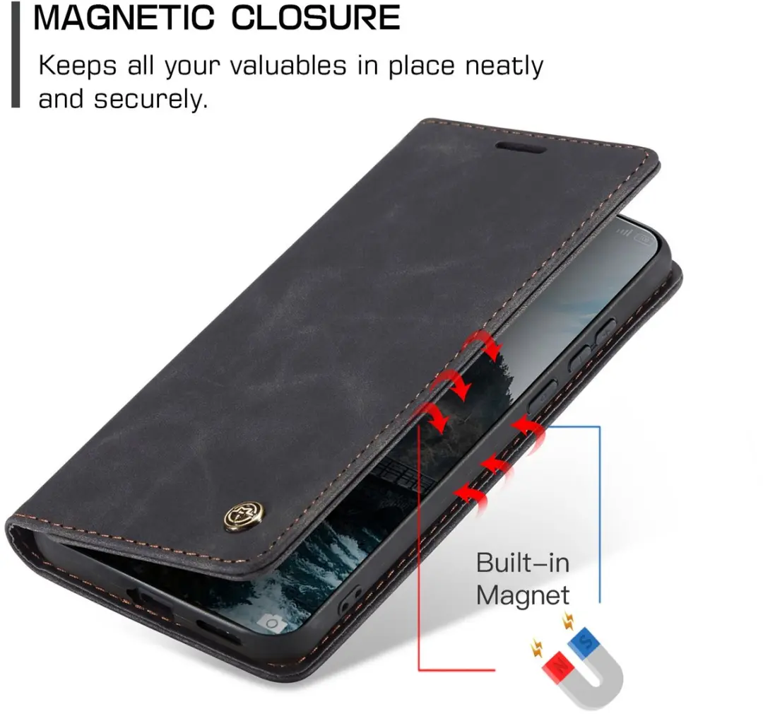 Caseme 013 Book Case Hoesje Xiaomi 17 Ultra - Zwart