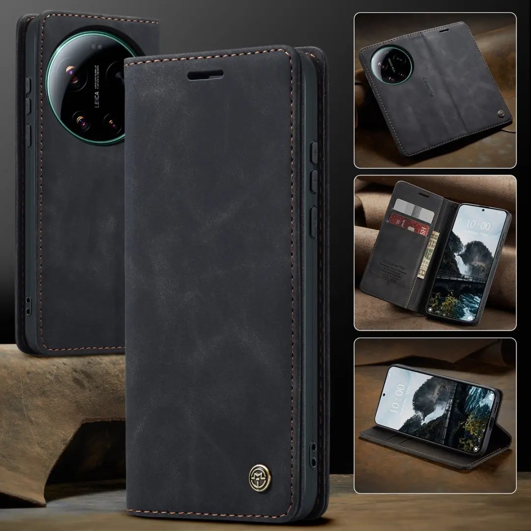 Caseme 013 Book Case Hoesje Xiaomi 17 Ultra - Zwart