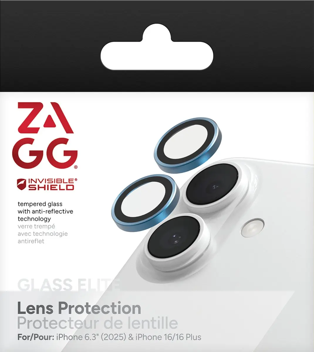 ZAGG Glass Elite Camera Rings iPhone 15/16 Pro - Groen