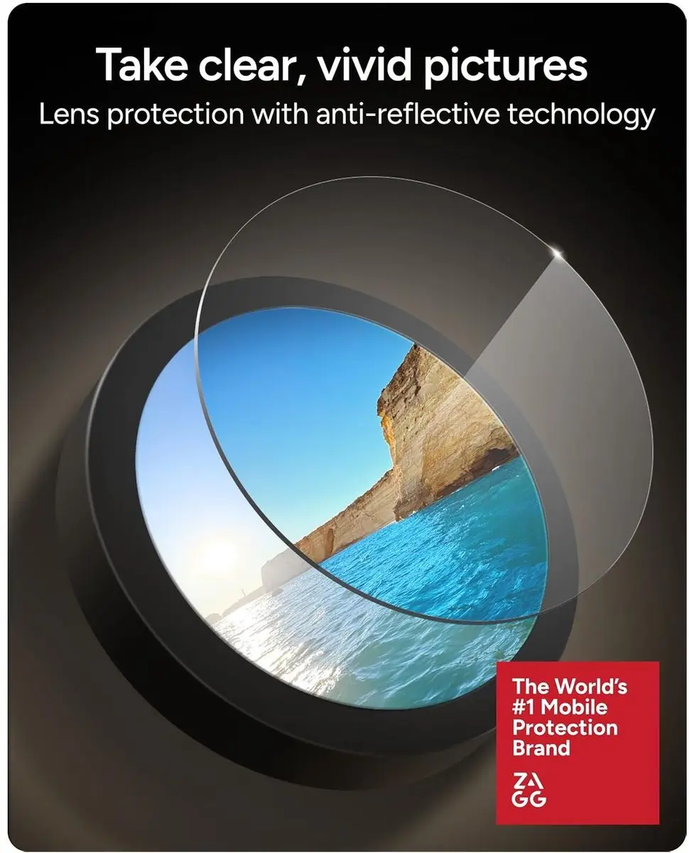 ZAGG Glass Elite Camera Rings iPhone 15/16 Pro - Groen