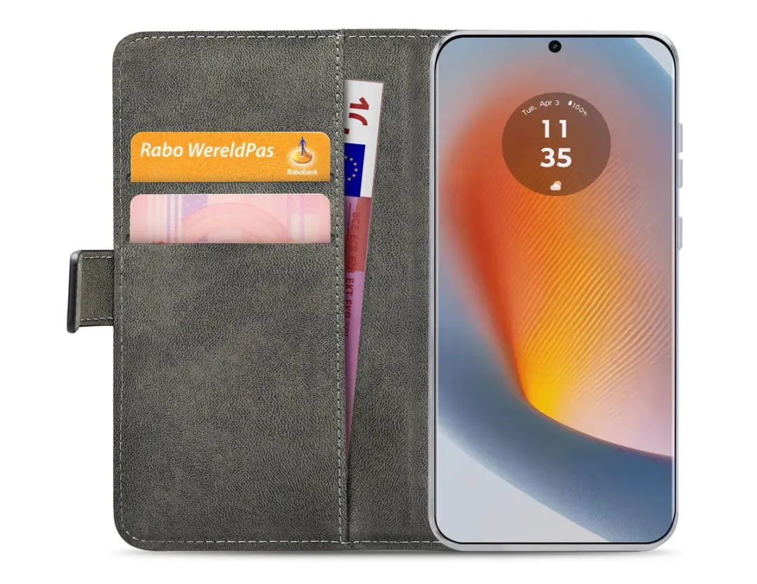Mobilize Classic Gelly Wallet Bookcase Motorola Edge 50 Fusion - Zwart