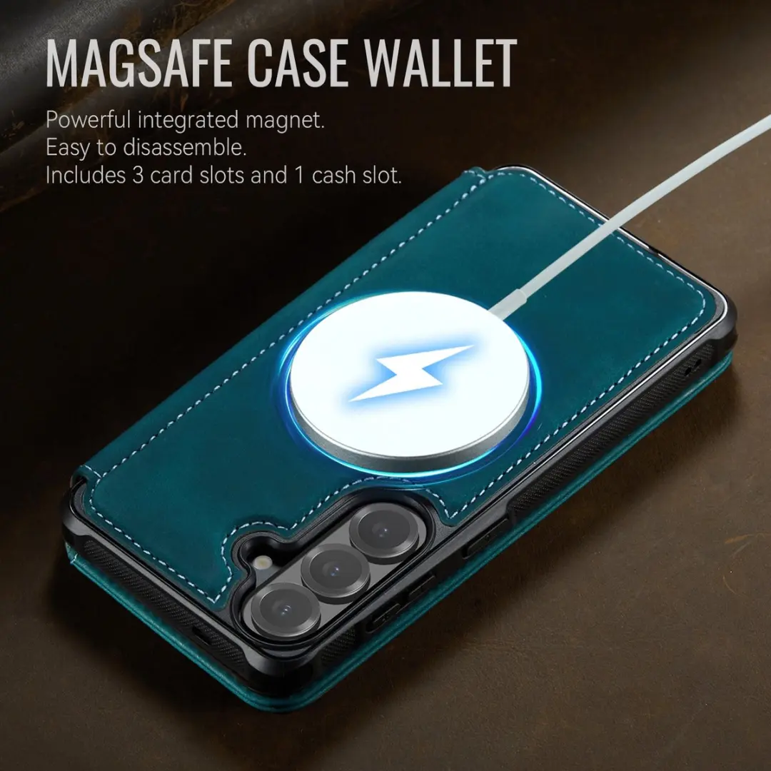 Caseme 053 Slim Book Case Hoesje - MagSafe - Blauw