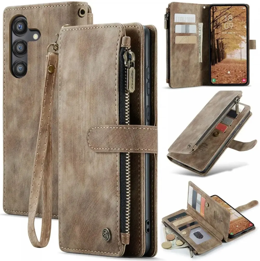Caseme C30 Hoesje Samsung Galaxy A55 - Bruin - afbeelding 6 van 6