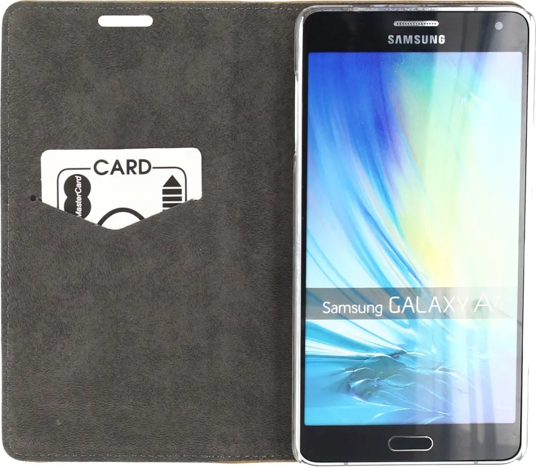 Mobilize Premium Magnet Bookcase Telefoonhoesje Samsung Galaxy A7 (2015) - Bruin