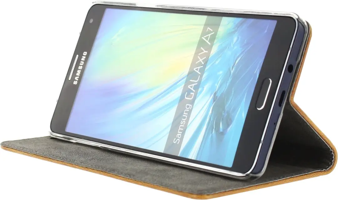 Mobilize Premium Magnet Bookcase Telefoonhoesje Samsung Galaxy A7 (2015) - Bruin