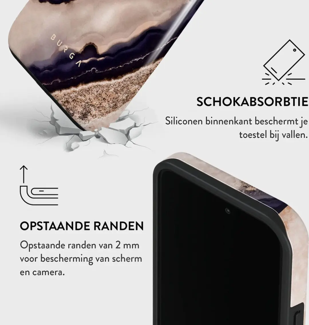 Burga Tough Case iPhone 15 Royal - Blauw