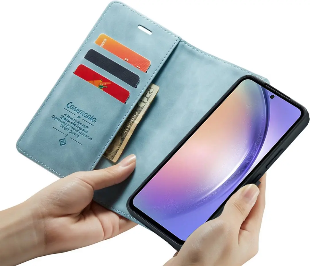 Caseme Google Pixel 8 Pro Bookcase Hoesje - Effen Aqua