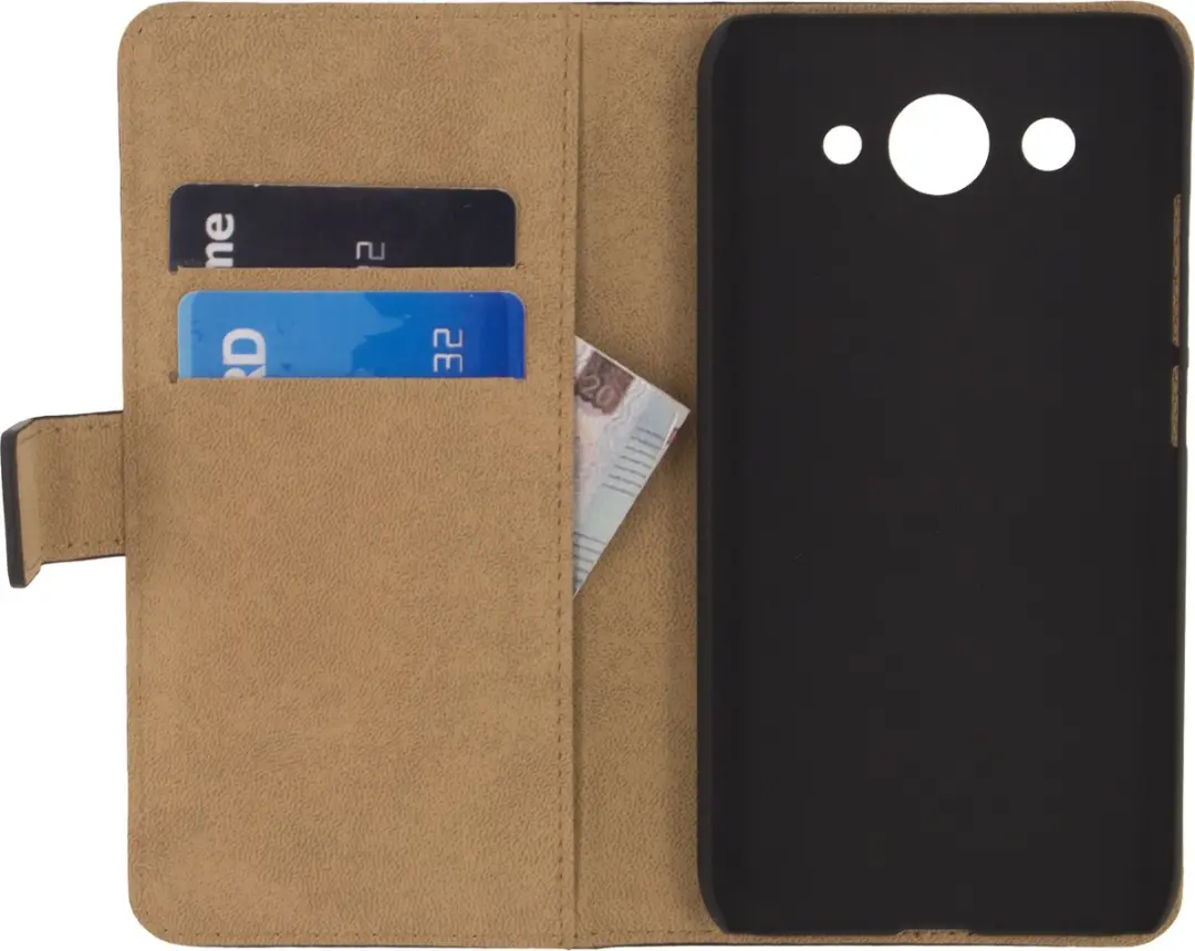 Mobilize Classic Wallet Bookcase Huawei Y3 (2017) - 2 Pasjes - Zwart