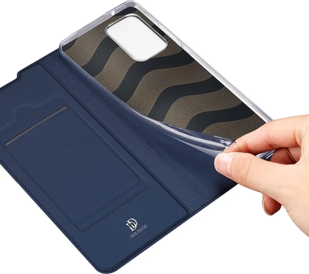 Dux Ducis Pro Serie Slim Wallethoes Samsung Galaxy A72 - Blauw