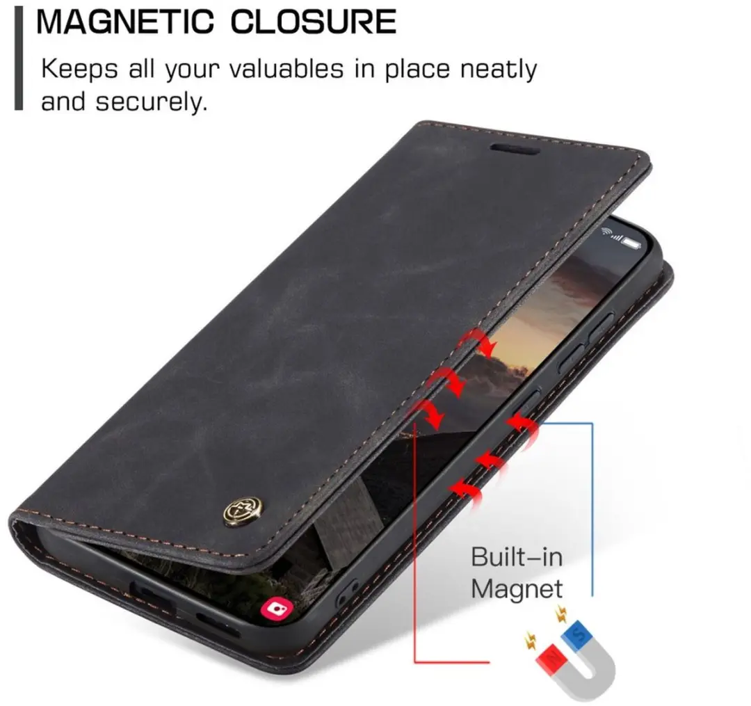 CaseMe 013 Hoesje Samsung Galaxy S26 - Book Case Zwart