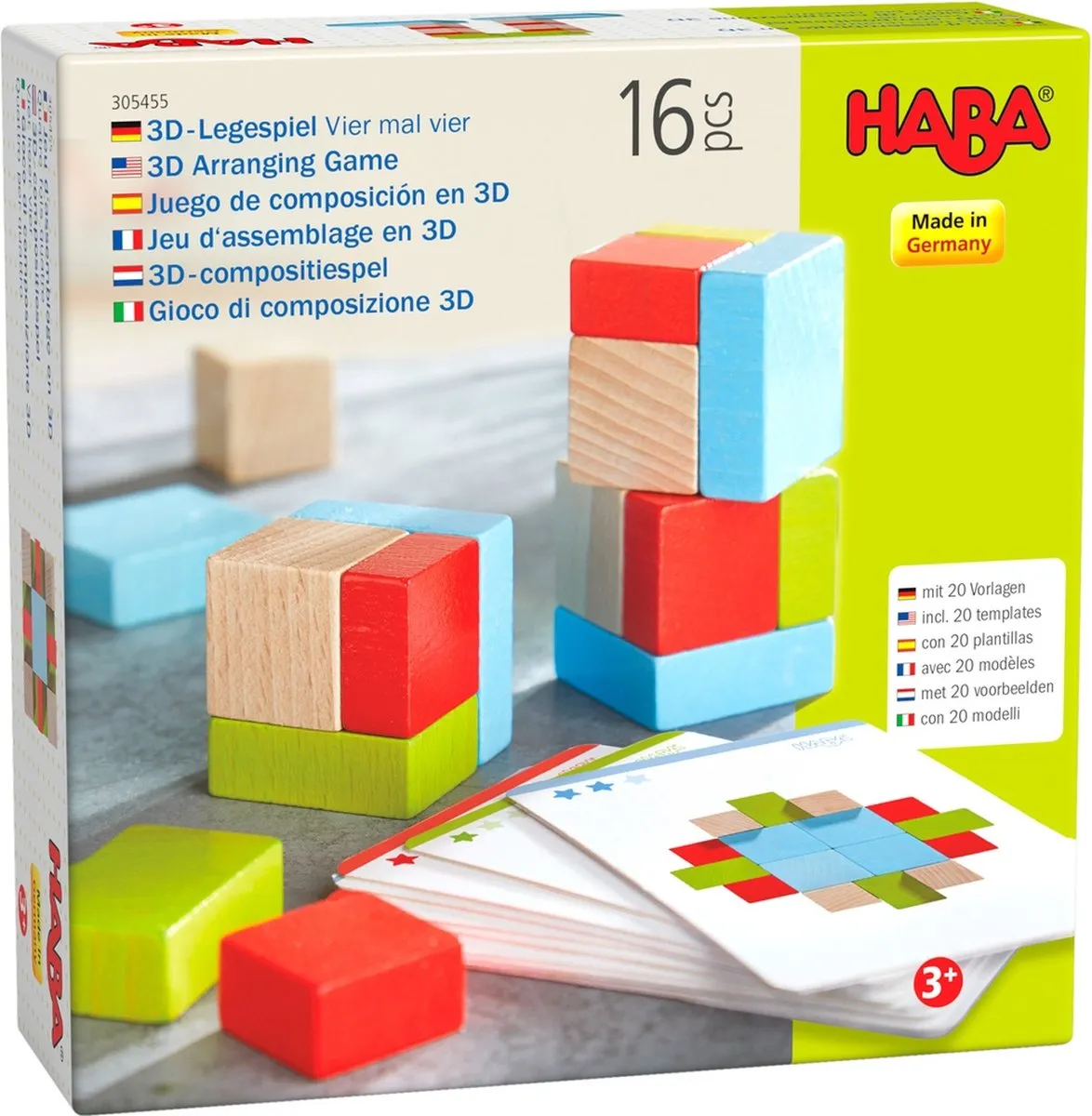 HABA 3D compositiespel Vier keer vier