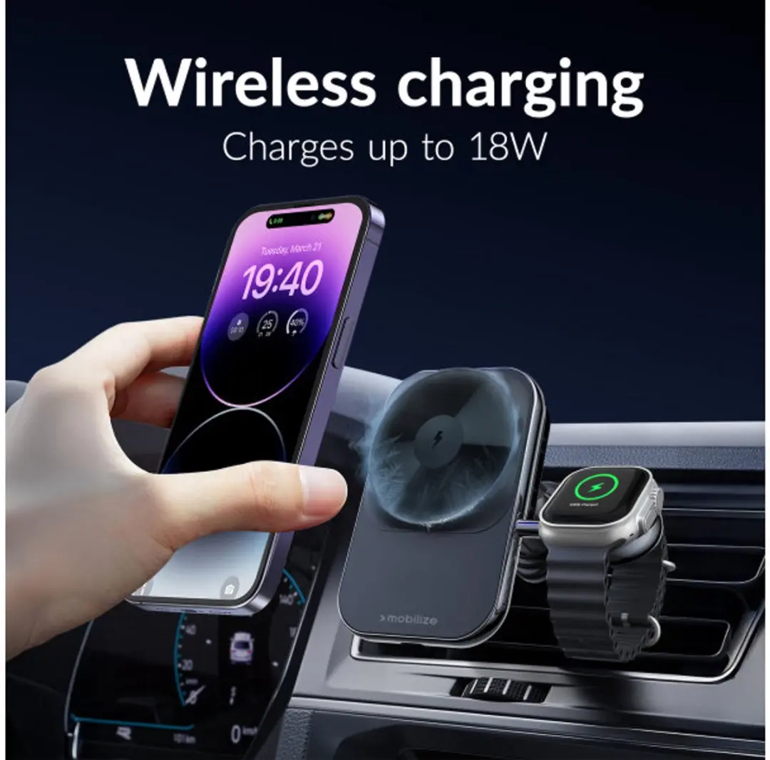 Mobilize MOBWCC005 MagSafe Telefoonhouder Auto - Zwart