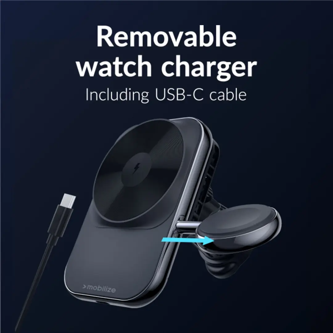 Mobilize MOBWCC005 MagSafe Telefoonhouder Auto - Zwart