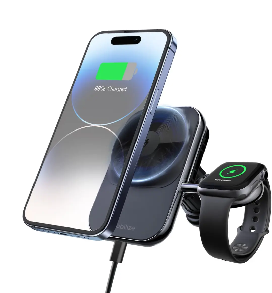 Mobilize MOBWCC005 MagSafe Telefoonhouder Auto - Zwart - afbeelding 6 van 6