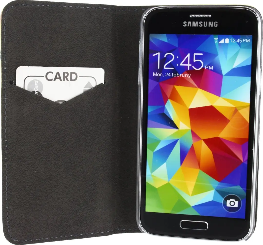 Mobilize Premium Magnet Bookcase Galaxy S5 Mini - Geel - 1 Pasje