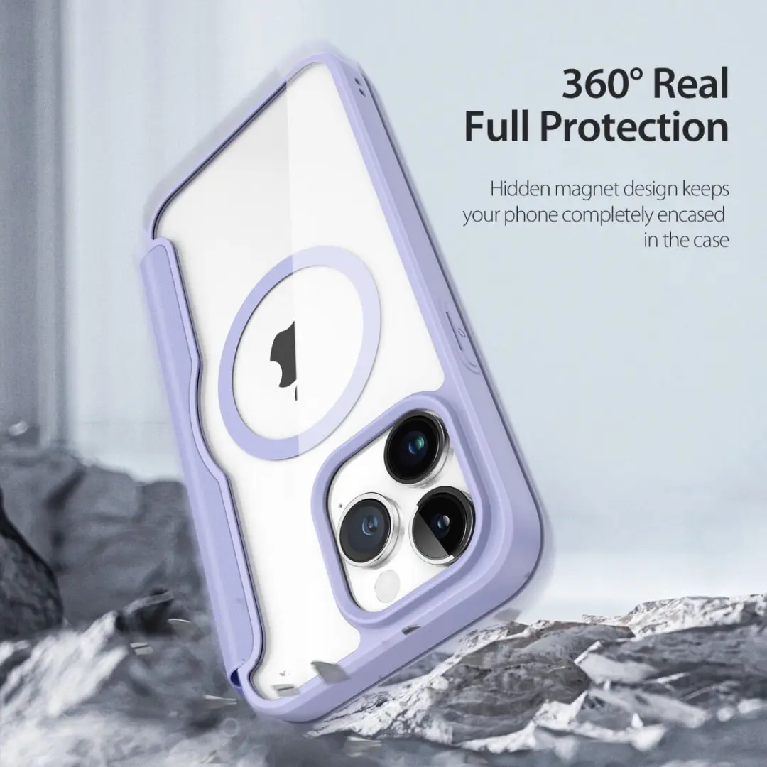 Dux Ducis iPhone 15 Pro Max Hoesje - MagSafe - Paars - afbeelding 6 van 6