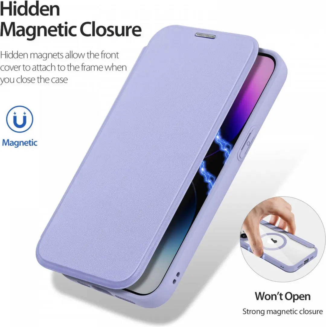 Dux Ducis iPhone 15 Pro Max Hoesje - MagSafe - Paars