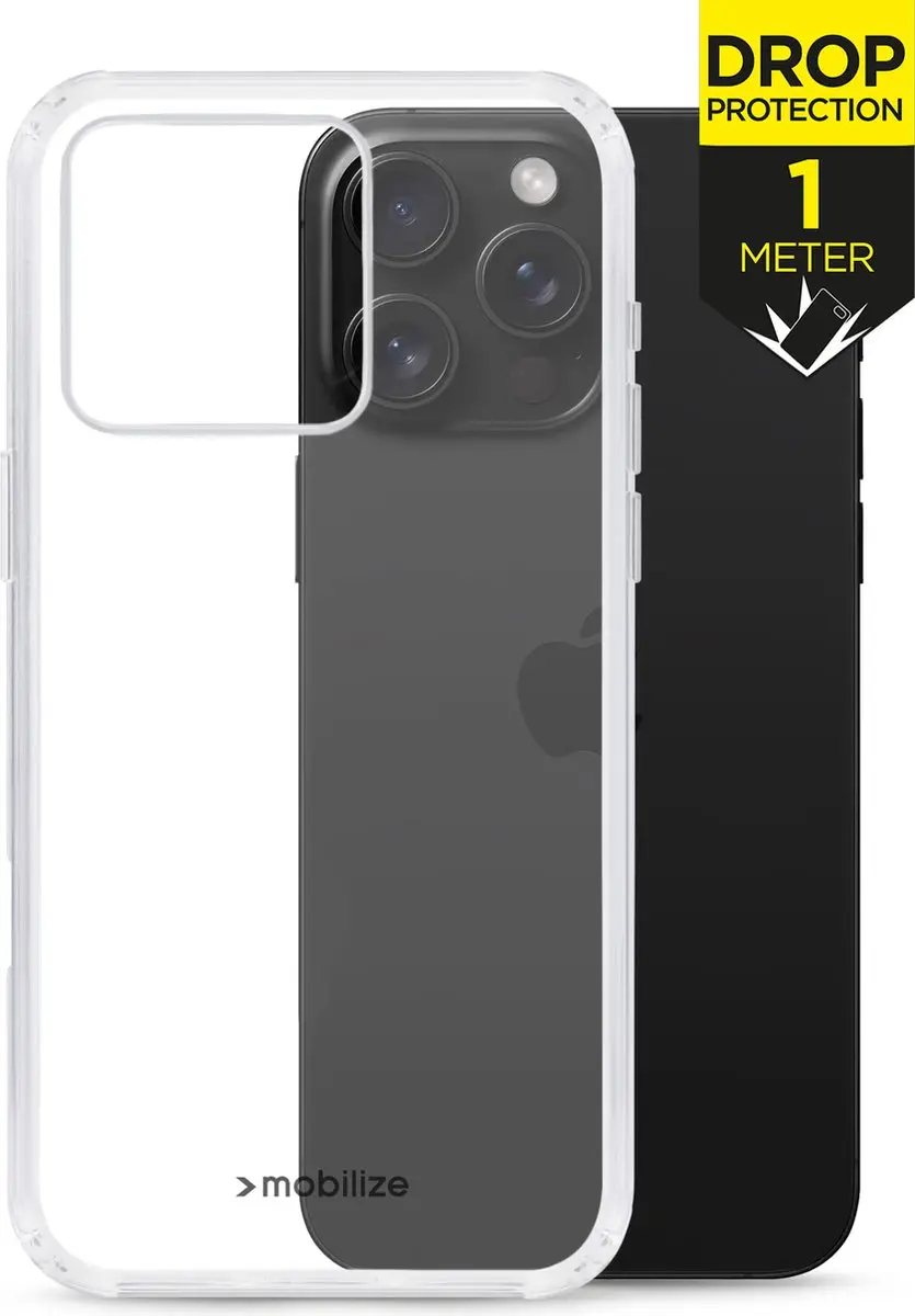 Mobilize Naked Protection MOB-NPCC-IPH16PROMAX iPhone 16 Pro Max Hoesje - Transparant