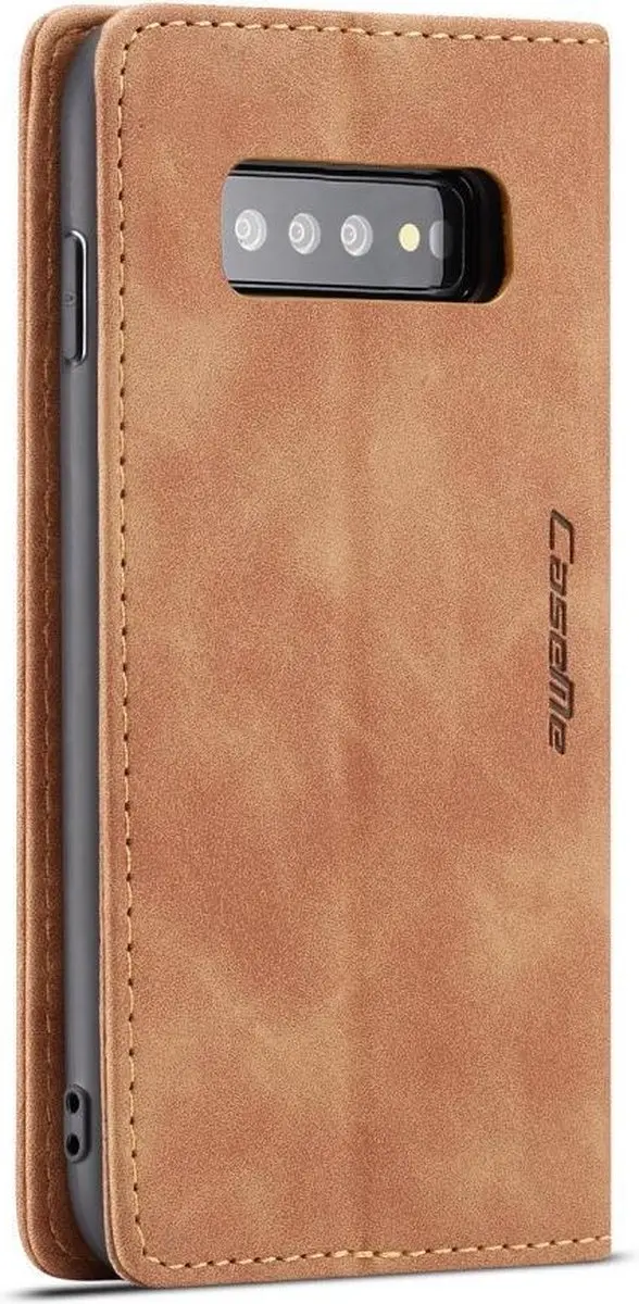 Caseme Book Case Bruin - Samsung Galaxy S10 Hoesje - 2 Pasjes - afbeelding 6 van 6