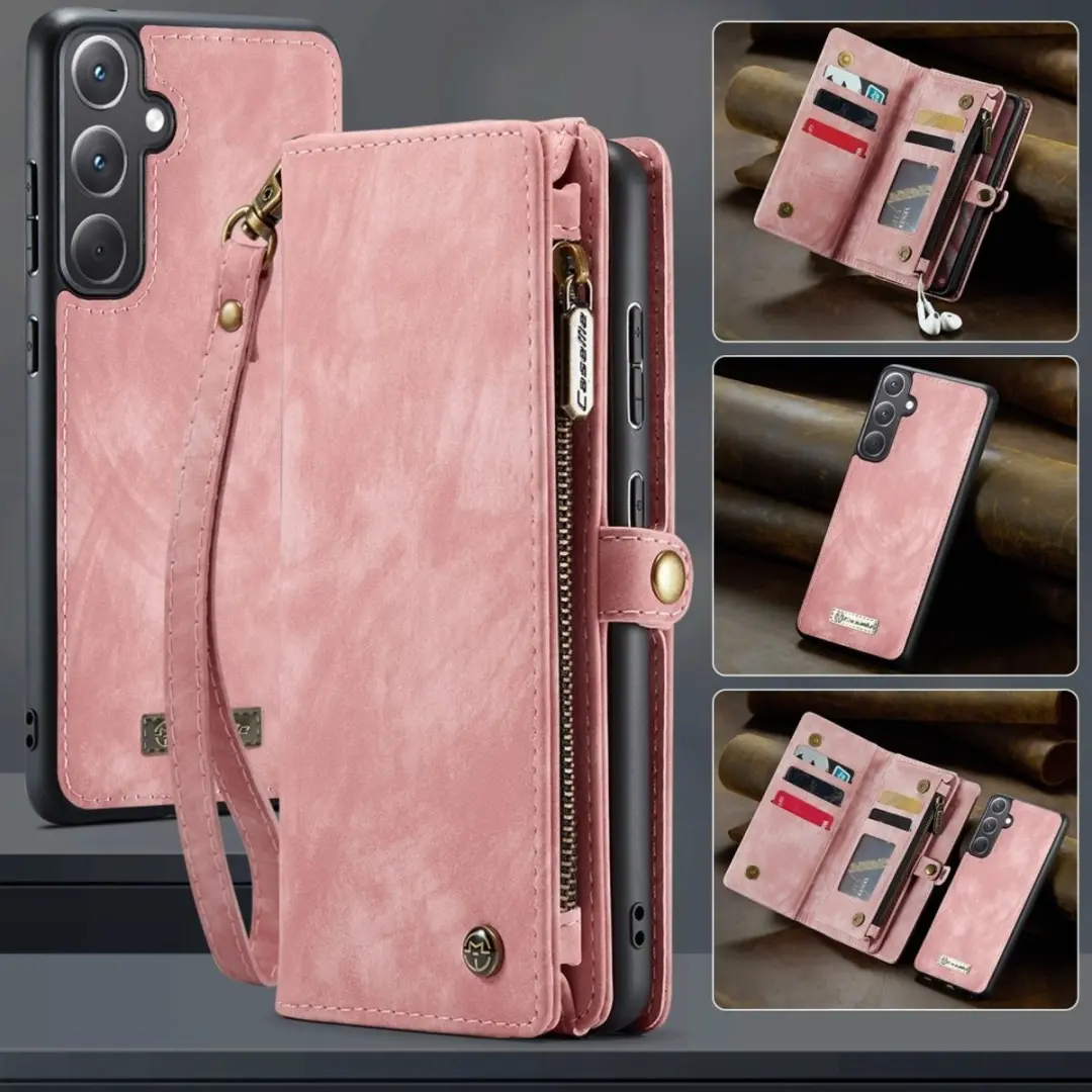 Caseme 008 Hoesje Samsung Galaxy A36 - Roze - 8 Pasjes