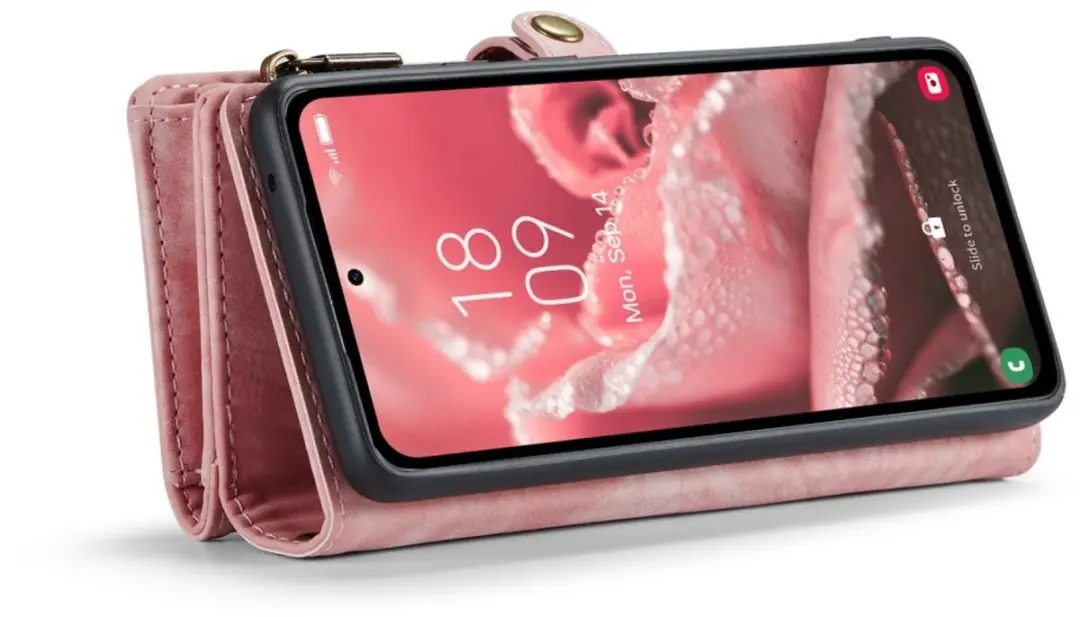 Caseme 008 Hoesje Samsung Galaxy A36 - Roze - 8 Pasjes