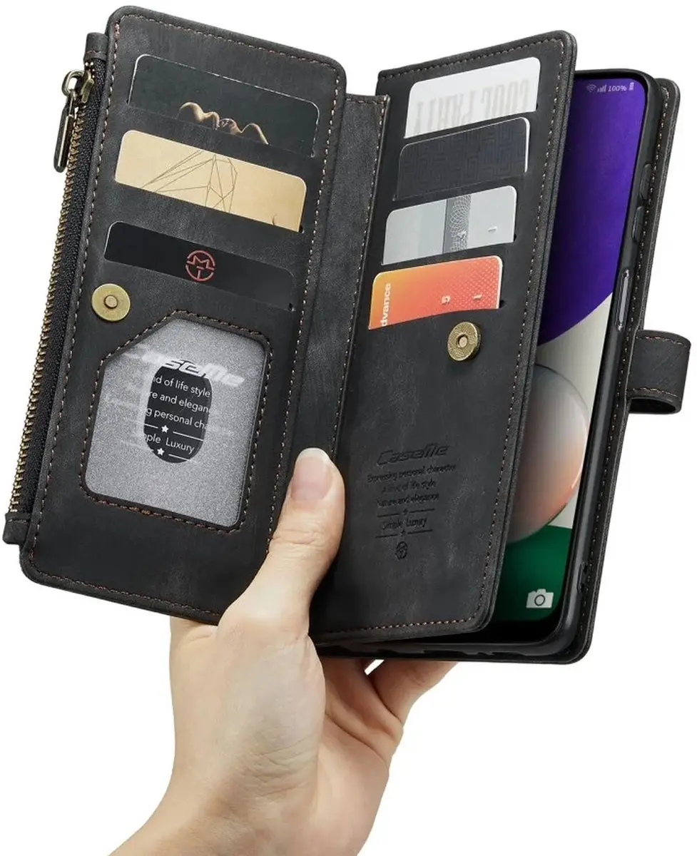 Caseme C30 Hoesje Samsung Galaxy A22 5G - Zwart - afbeelding 6 van 6