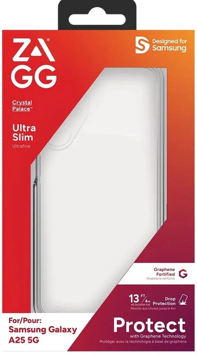 ZAGG Crystal Palace Samsung Galaxy A25 Hoesje - Transparant